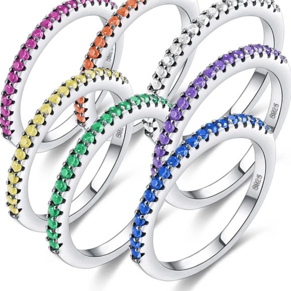 Boutique Jewelry - Multi color Ring Band